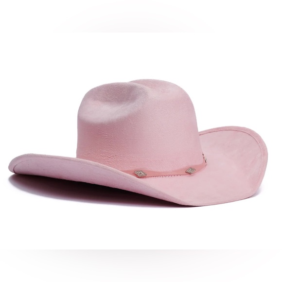 ASN Hats Dolly Pink Women's Cowboy Hat with Decorative Band - Picture 2 of 10